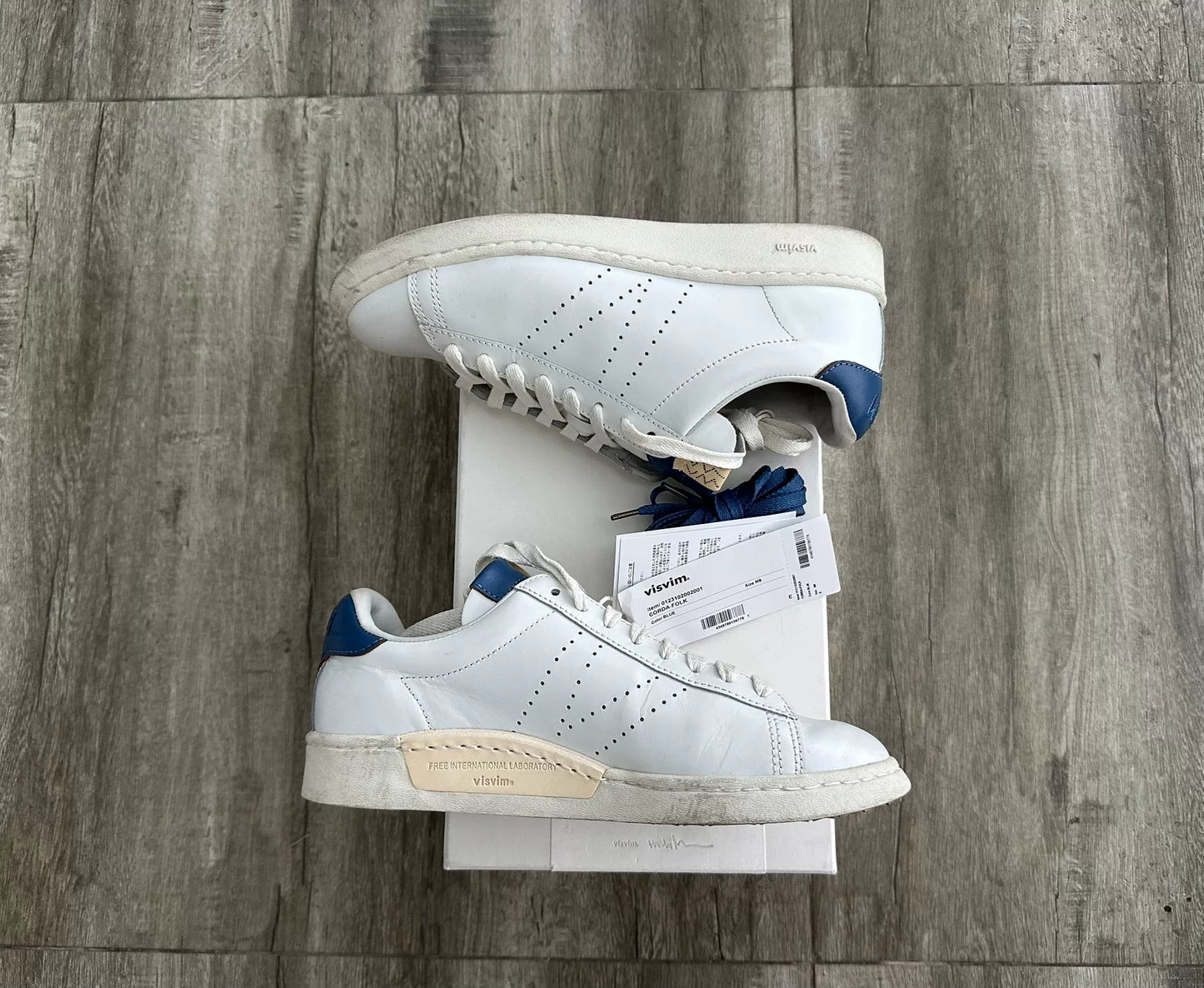 visvim corda-folk leather sneakers size us8