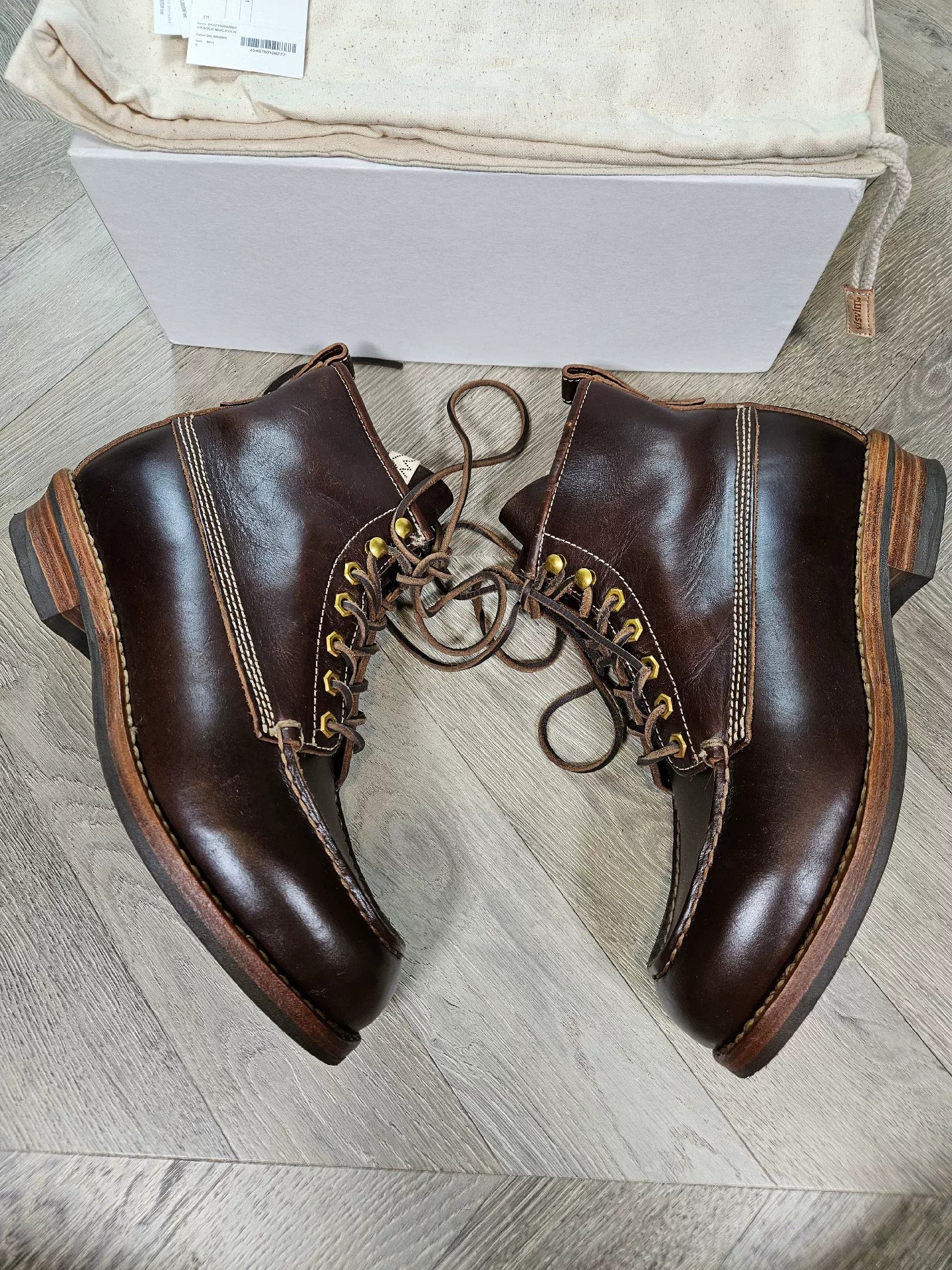 visvim 22SS cradle moc-folk leather boots