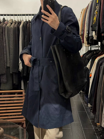 maison martin margiela minimalist trench coat