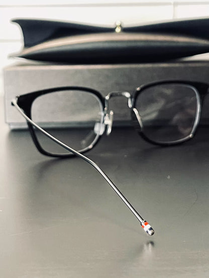 stylish black square Thom Browne glasses