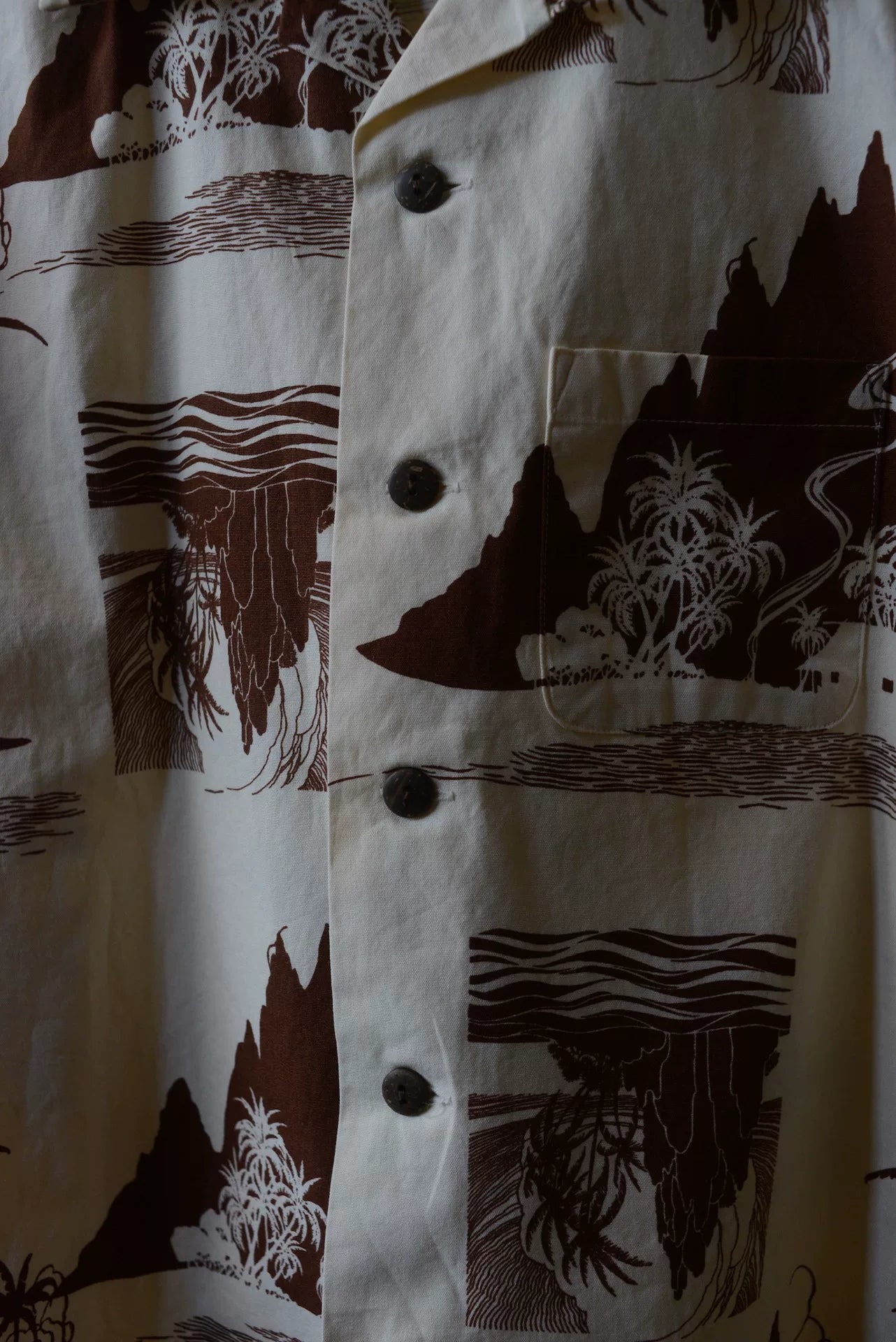 SunSurf Palm Tree Aloha Cotton Shirt