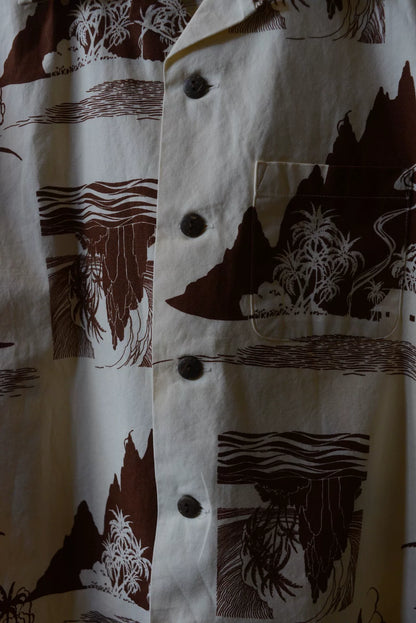 SunSurf Palm Tree Aloha Cotton Shirt