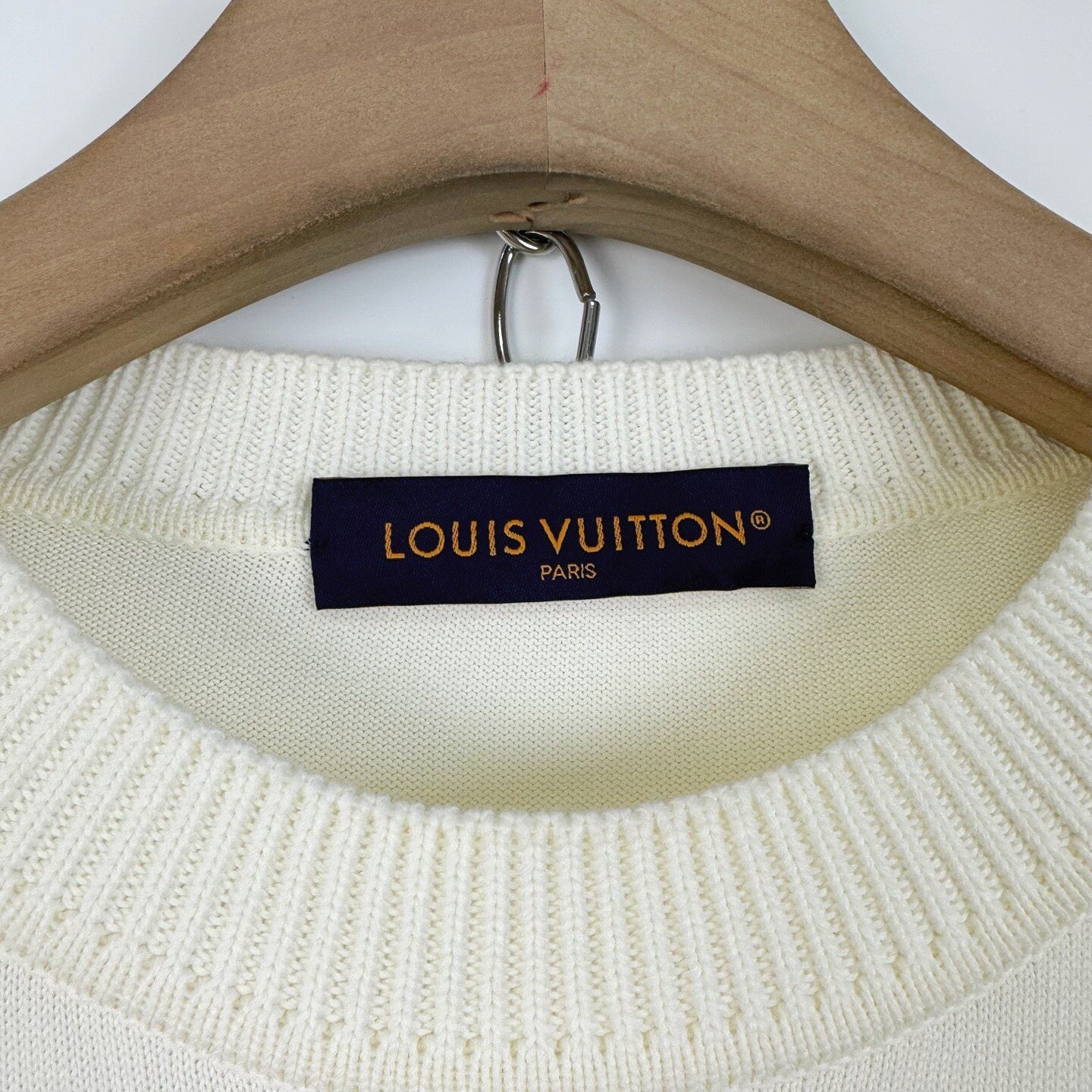 Louis Vuitton Chest Logo Embroidered Knit Tee