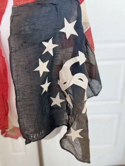 RRL DoubleL Cotton-Linen Scarf Shawl