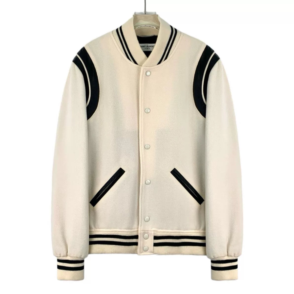 Saint Laurent 2022 Beige Baseball Jacket