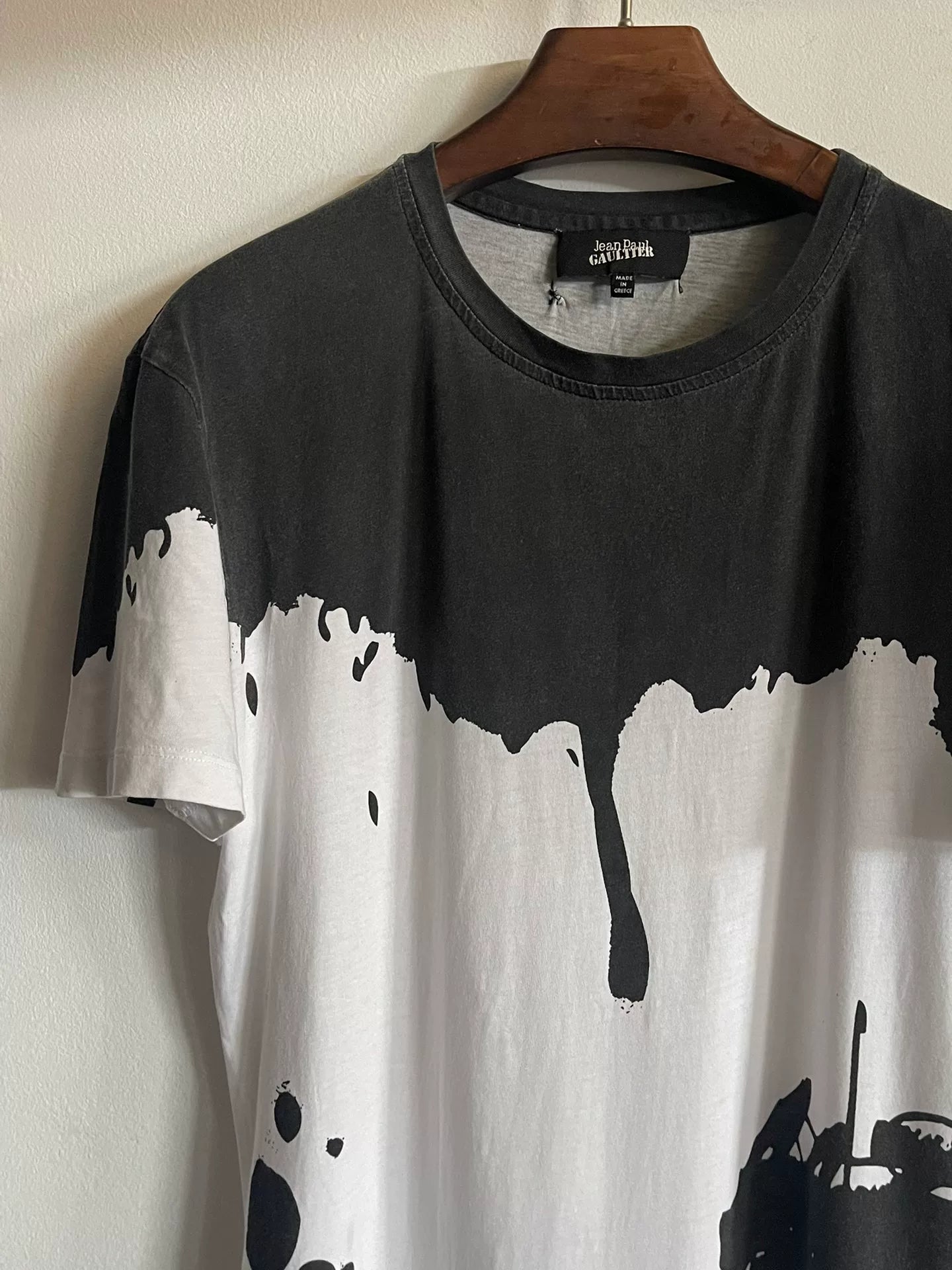 jean paul gaultier paint splatter t-shirt