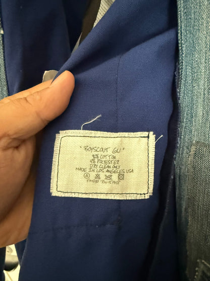 grega lauren blue patchwork robe