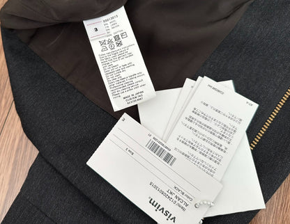 visvim alcan jkt black wool blend jacket