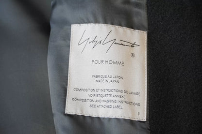 Yohji Yamamoto Black Long Jacket