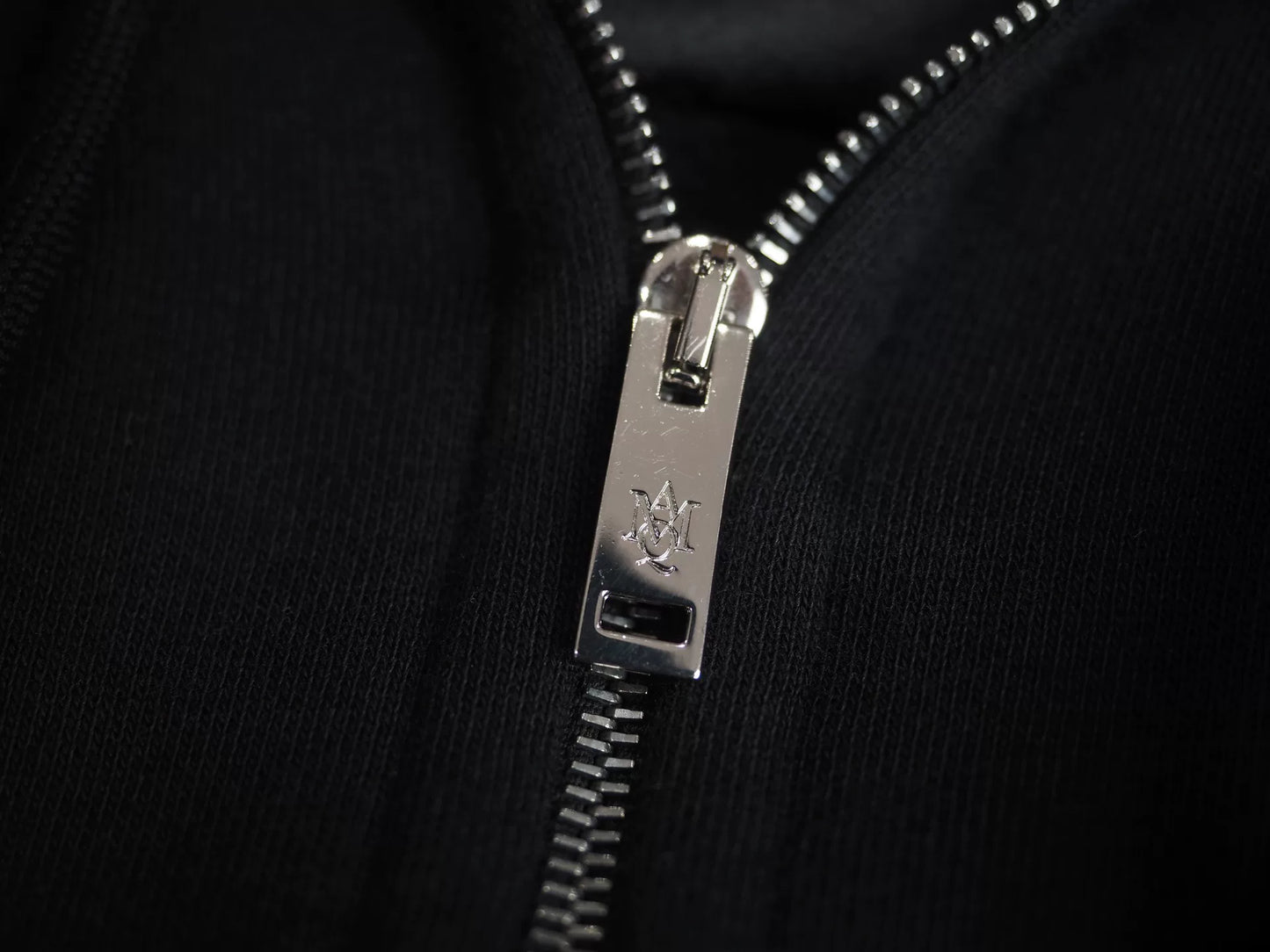 alexander mcqueen zip long hoodie black xs