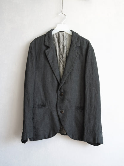 black and white artisanal jacket by geoffrey b.small