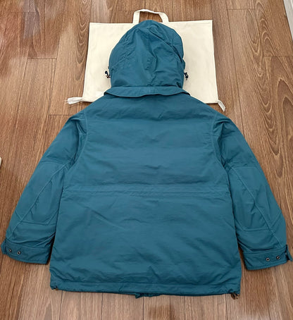 visvim krupa down jacket in blue