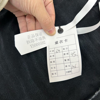 black workwear-style cargo pants for men