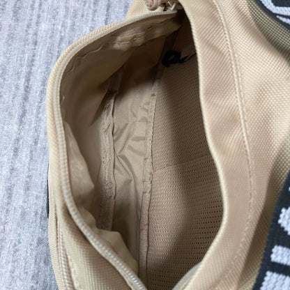 supreme khaki waist bag with shoulder strap