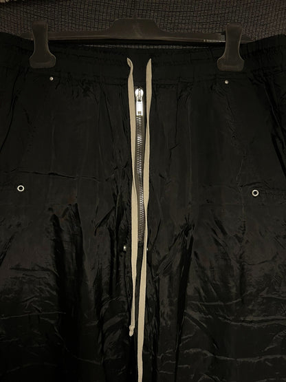 rick owens distressed wide-leg pants