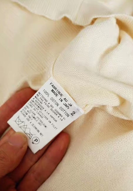 Yohji Yamamoto Y's V-Neck Knit Short Sleeve