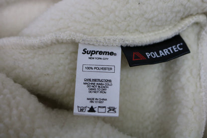 supreme polartec fleece sweatshirt in beige