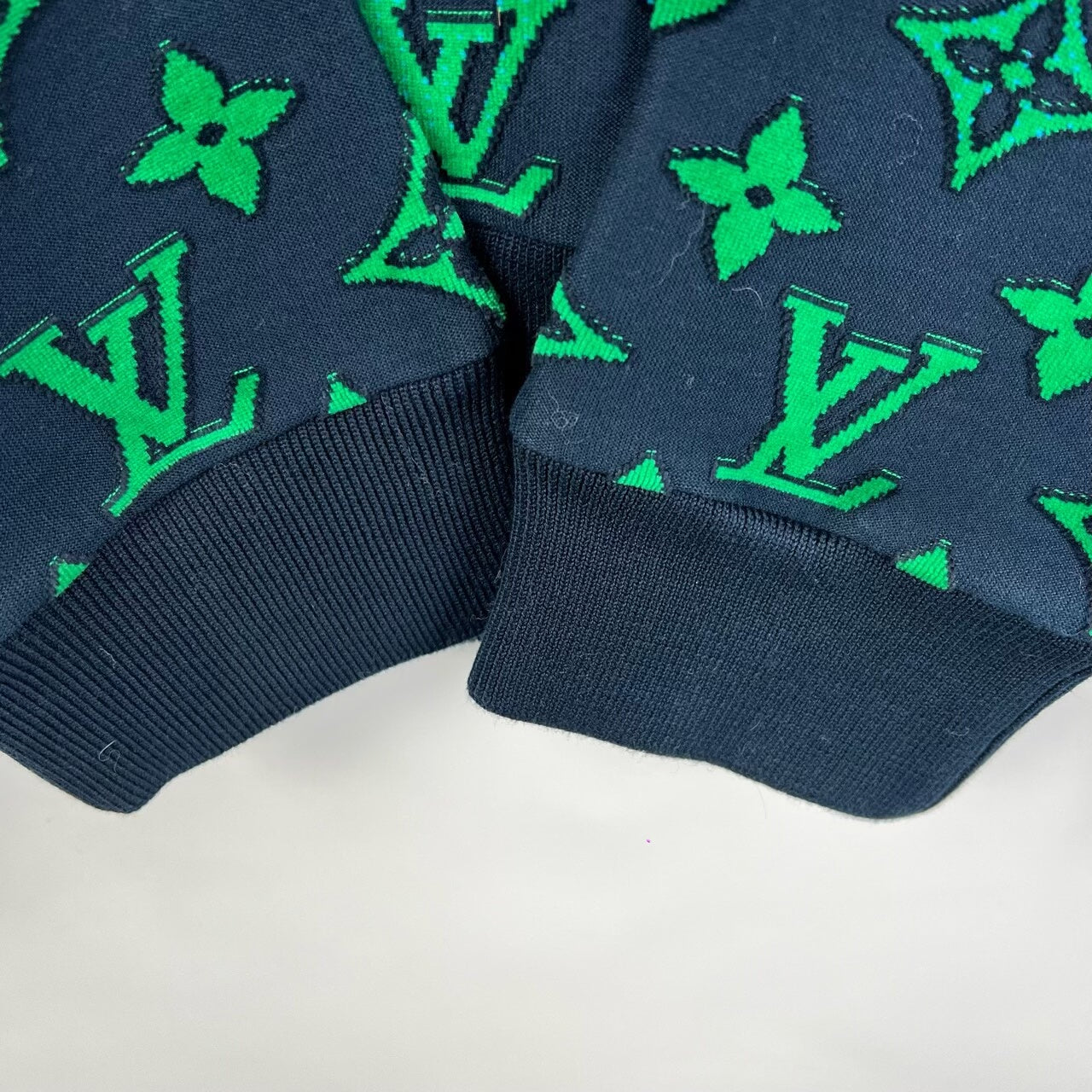 Louis Vuitton Blue Green Gradient Print Sweatshirt