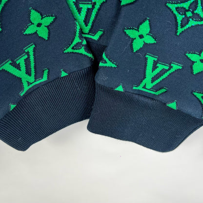 Louis Vuitton Blue Green Gradient Print Sweatshirt
