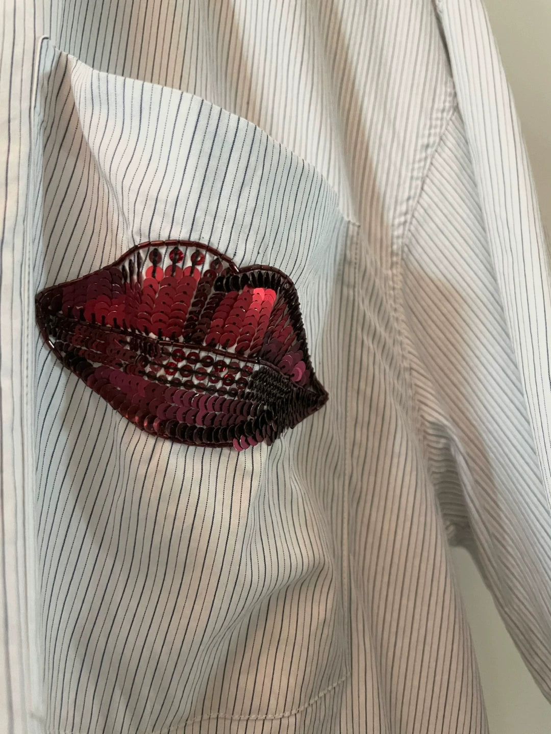 Dries Van Noten Lip Print Shirt Size S