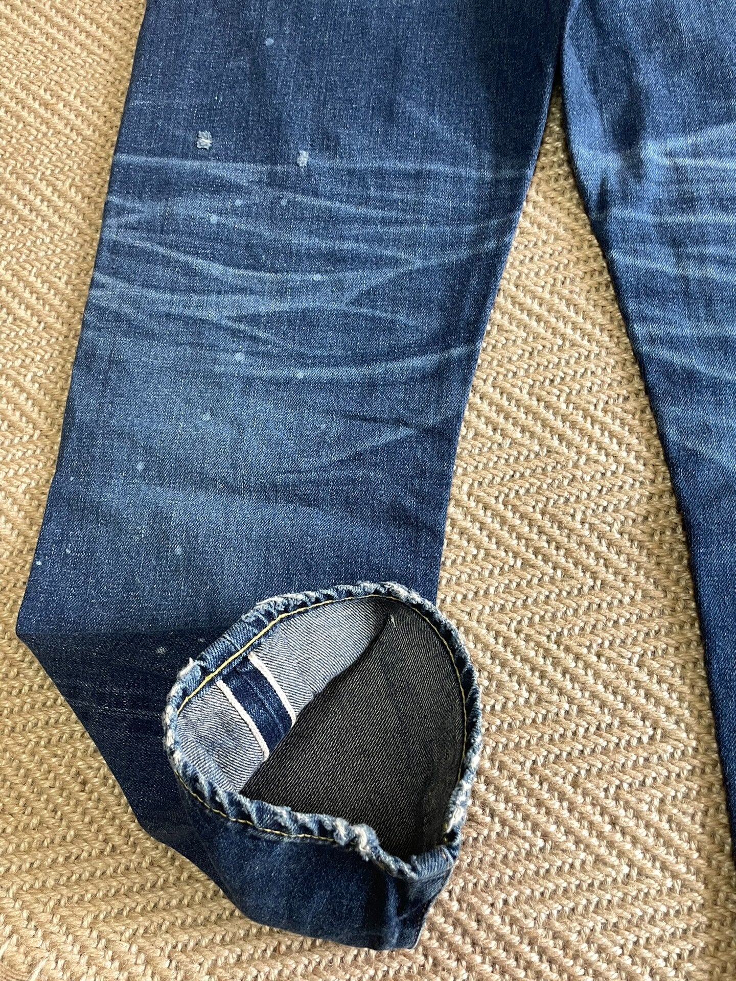 Vanquish Fragment Distressed Splatter Jeans