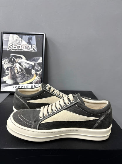 Rick Owens Drkshdw Gray Low-Top Sneakers