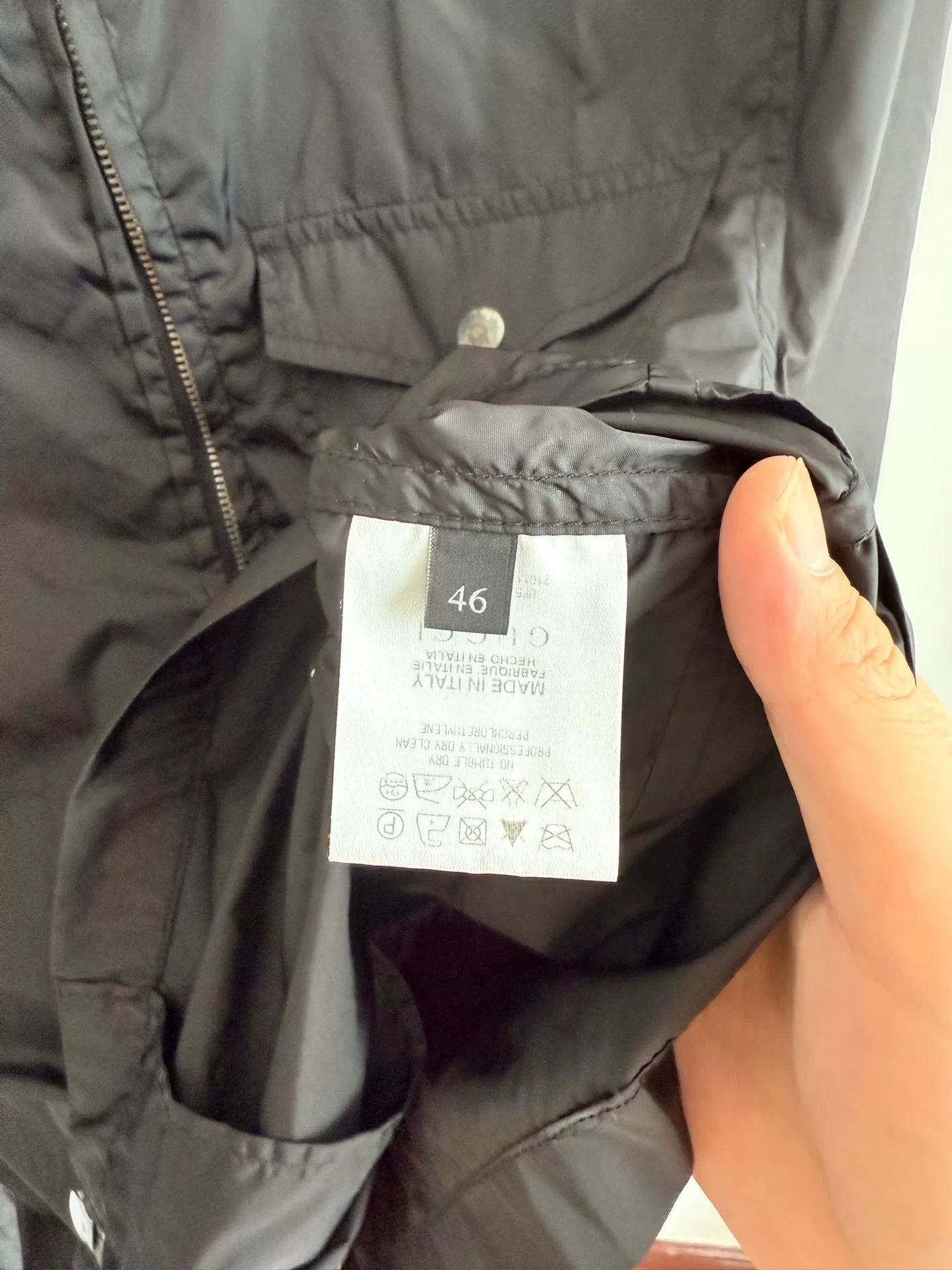 Portable Nylon Motorcycle Jacket by Gucci