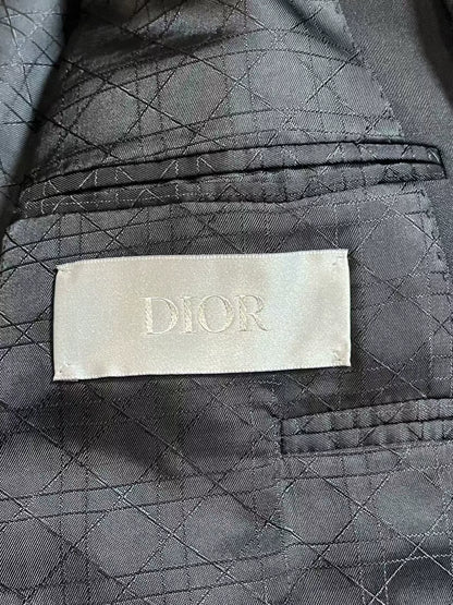 Dior Double-Breasted Black Suit Jacket