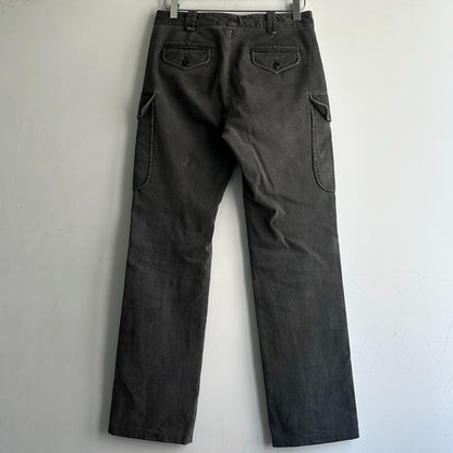 balenciaga washed cargo pocket trousers size 44