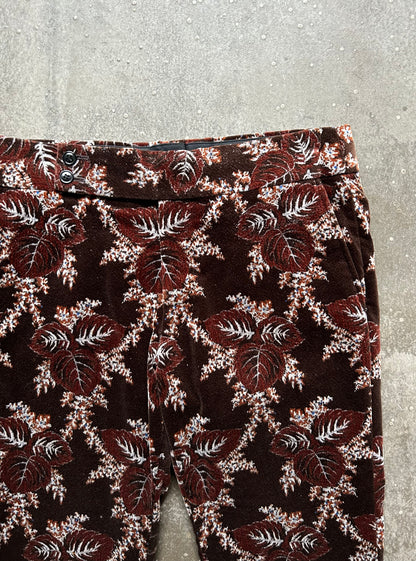 floral patterned cropped pants by Comme des Garçons