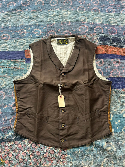 vintage 1920s style brown vest