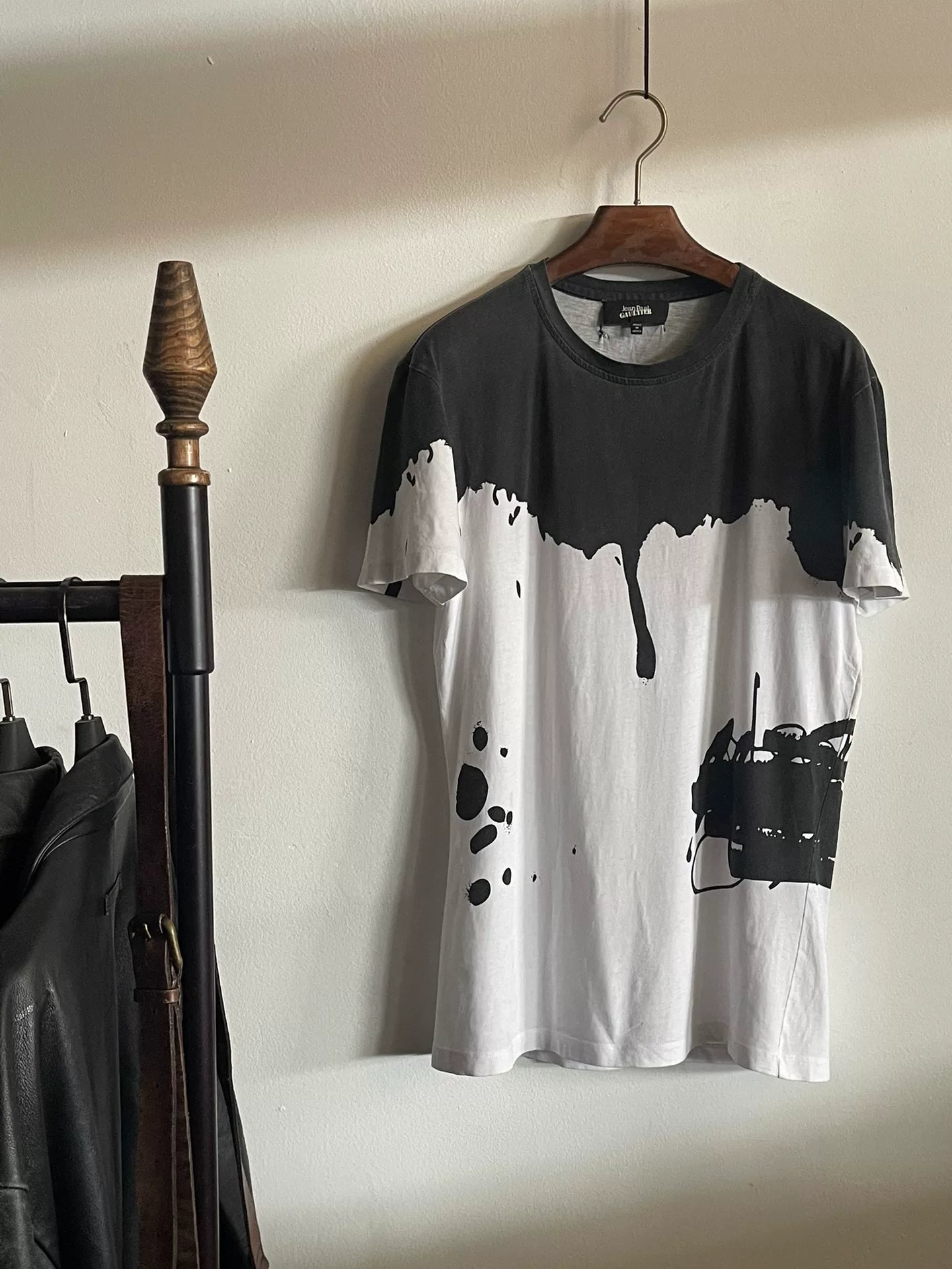 jean paul gaultier paint splatter t-shirt