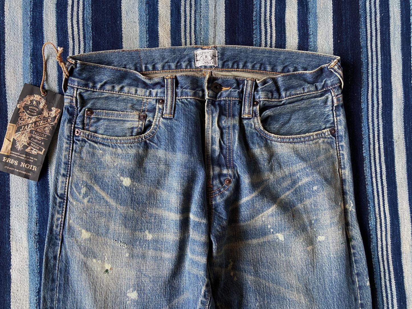 vintage washed denim jeans by prps noir