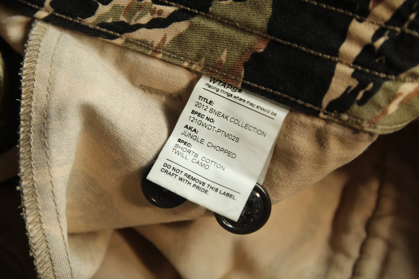 Wtaps Tiger Stripe 3/4 Cargo Pants