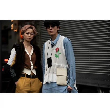 vintage floral knit sleeveless wool vest