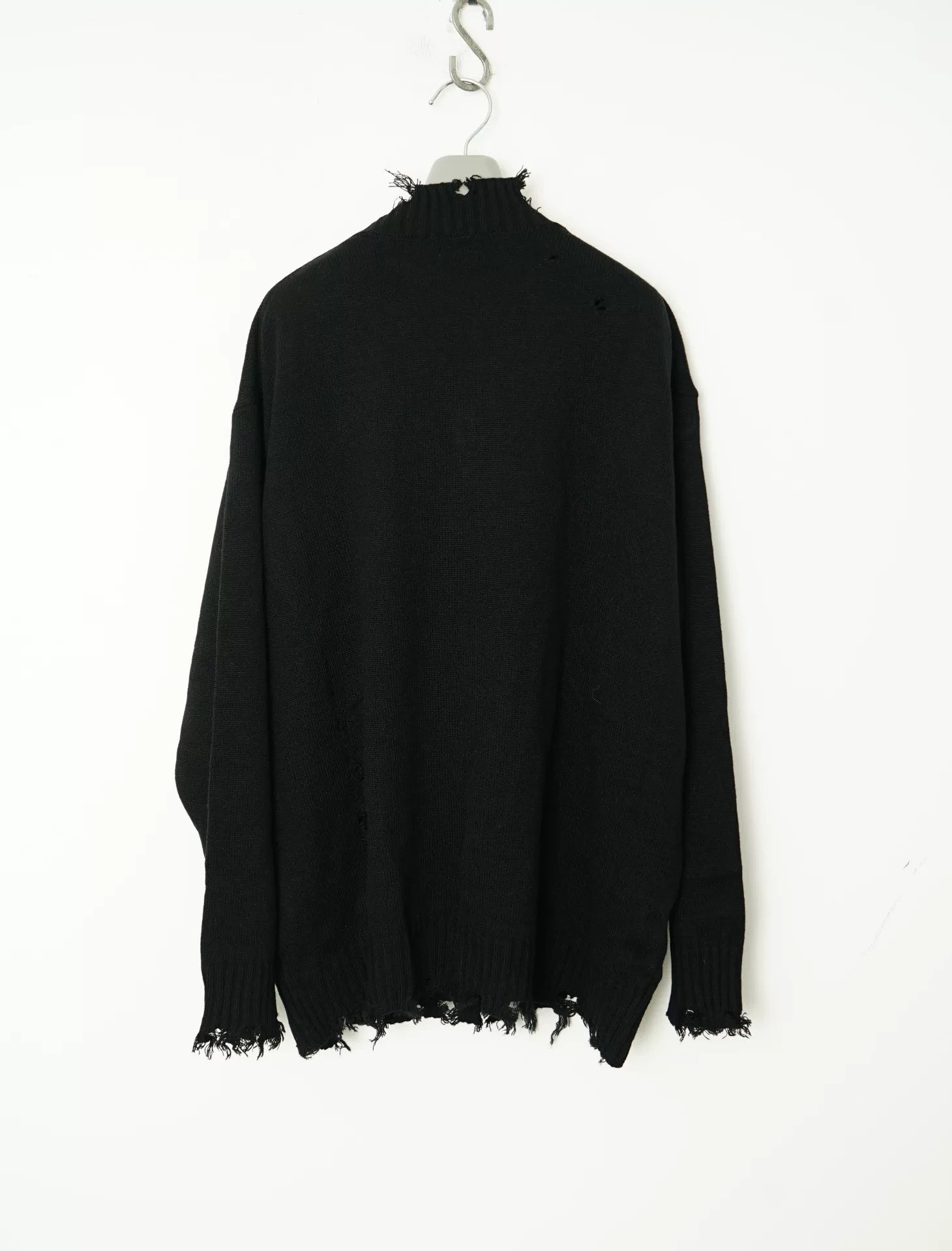 Yohji Yamamoto Knit Distressed Oversized Sweater