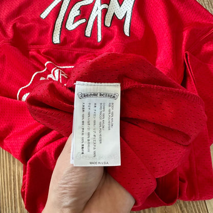 Chrome Hearts Red Mesh Vintage Hockey T-Shirt
