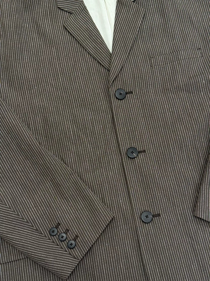 Visvim Brown Pinstripe Hammons Jkt