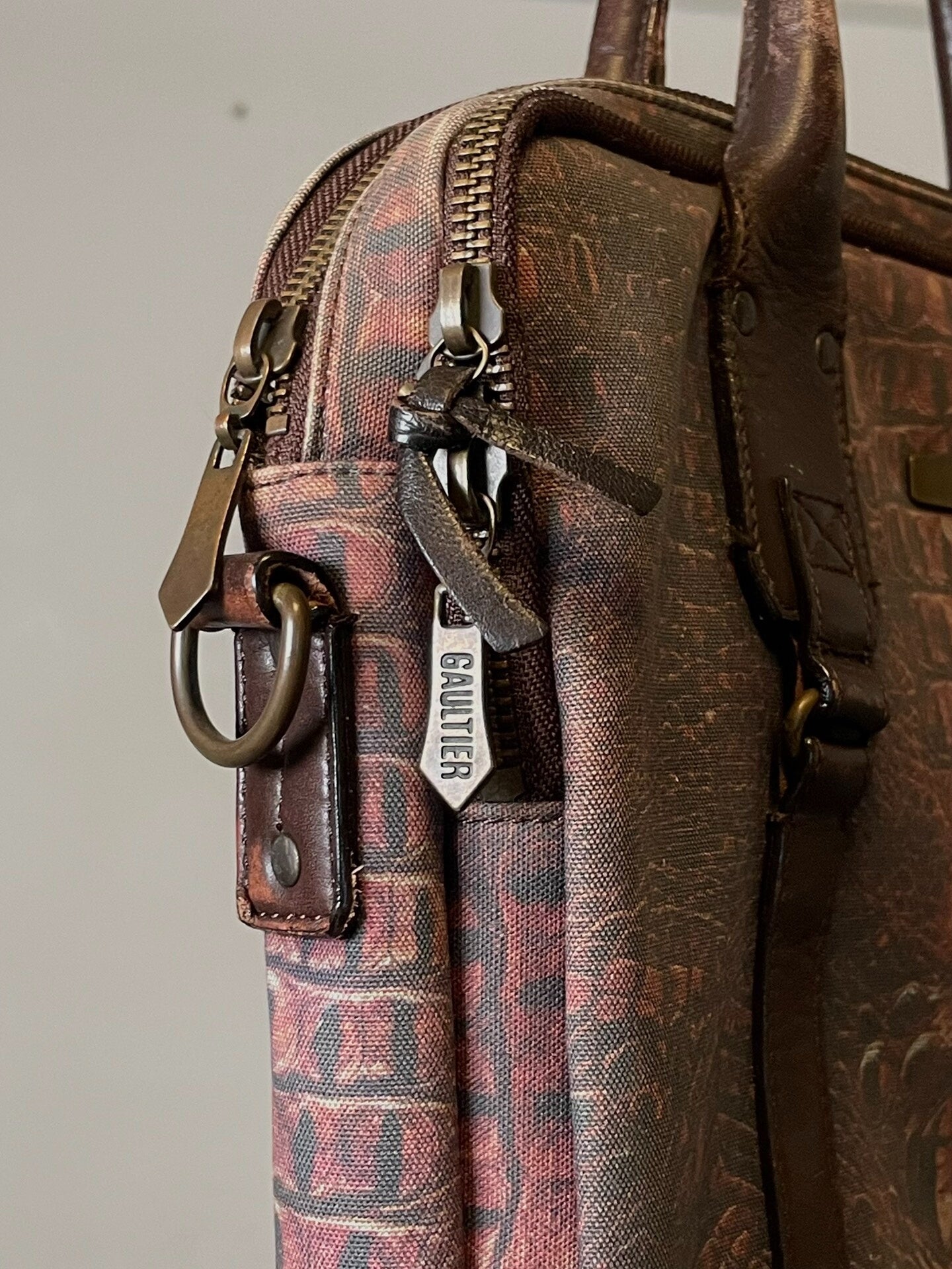 vintage 90s dragon print backpack by Gaultier