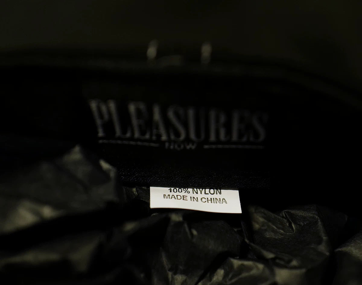 pleasures nylon baseball cap with logo