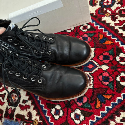 Visvim 7-Hole Black Boots Size 9