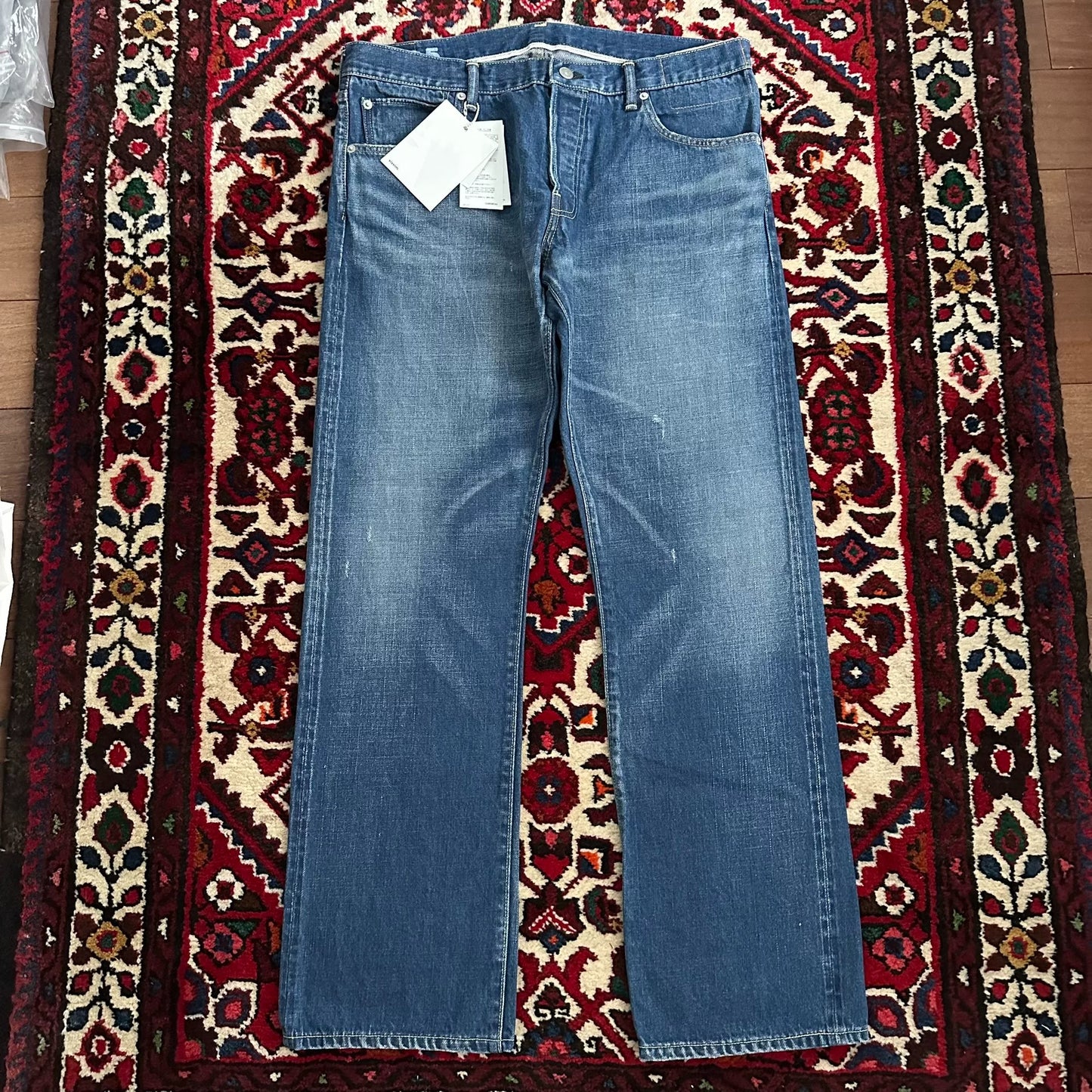 visvim wide wash denim pants w36l30
