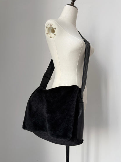 Yohji Yamamoto Noir Leather Fur Crossbody