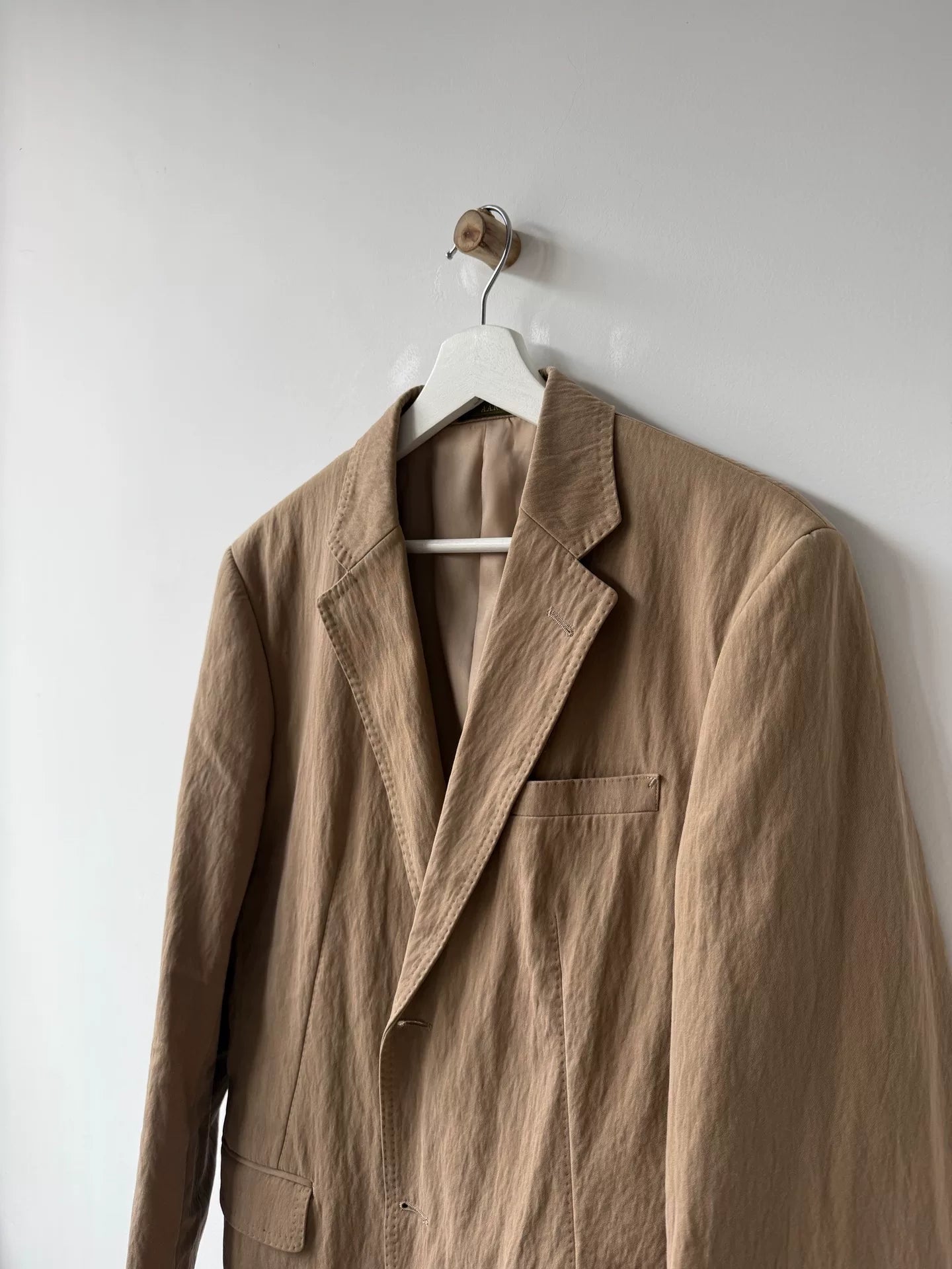 Yohji Yamamoto Textured Beige Blazer Jacket