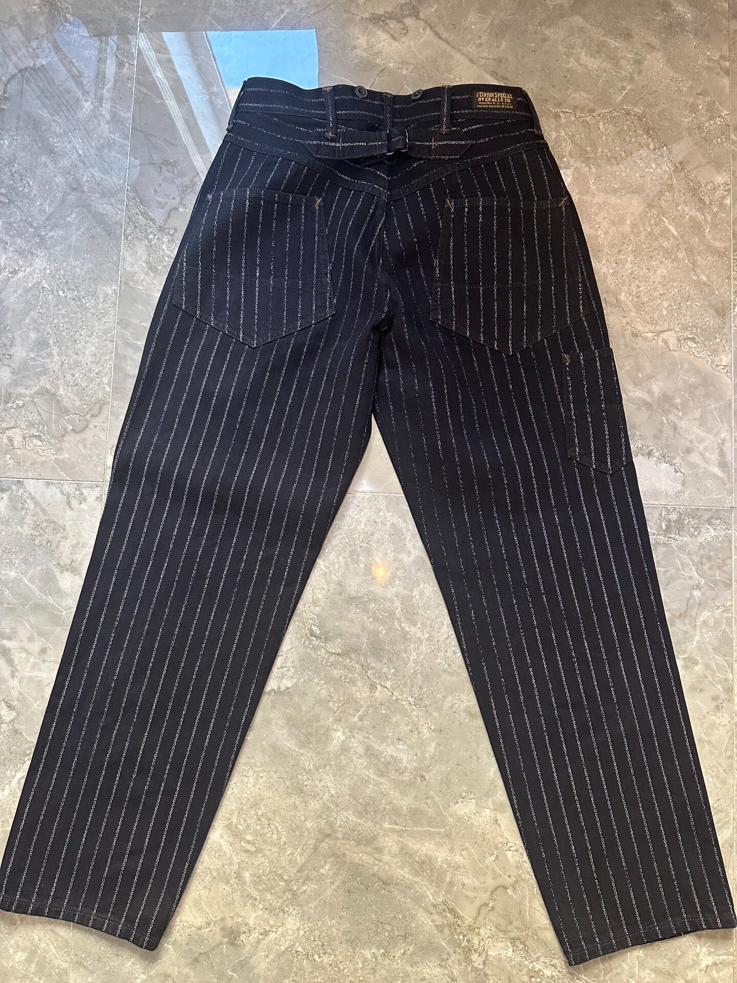 Freewheelers Chain Stripe Parisian Button Pants