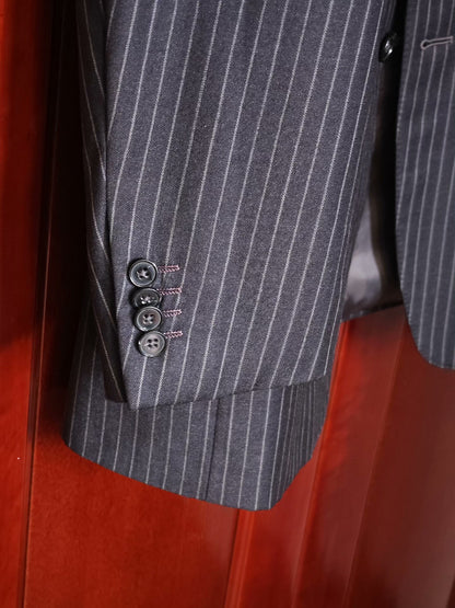 Zegna Italian Wool Linen Blend Suit