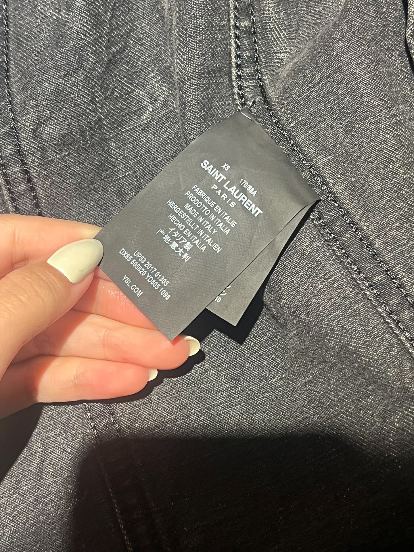 Saint Laurent Denim Jacket in XS Size