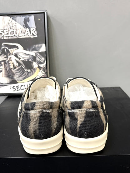 Rick Owens 24FW Canvas Low-Top Sneakers