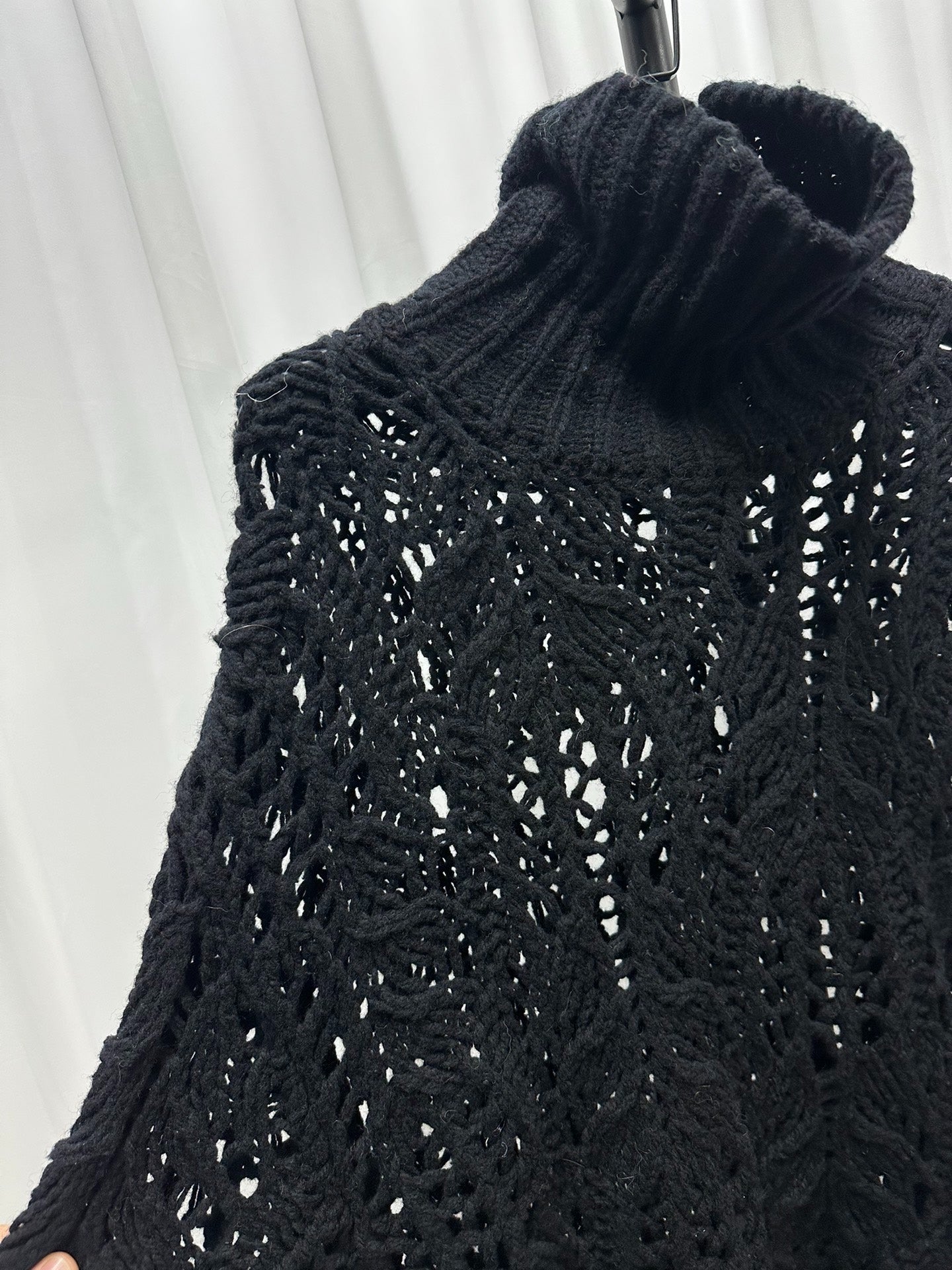 Dries Van Noten Oversized Openwork Wool Sweater