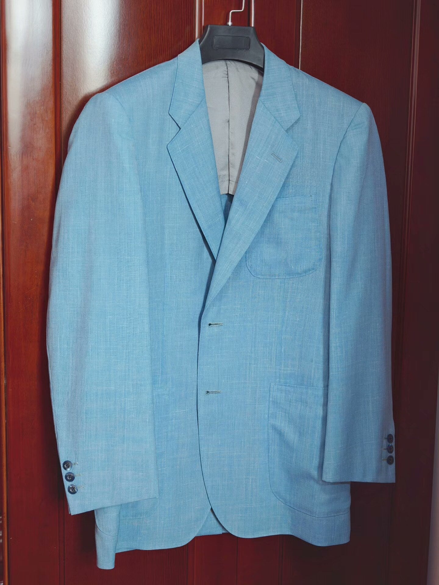 Zegna Custom Lightweight Blue Suit
